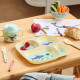 Set repas en mélamine - Blue ocean