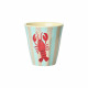 Lot de 6 verres en mélamine - Blue ocean