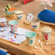Lot de 6 verres en mélamine - Blue ocean