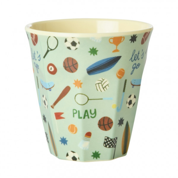 Verre moyen en mélamine - Sports