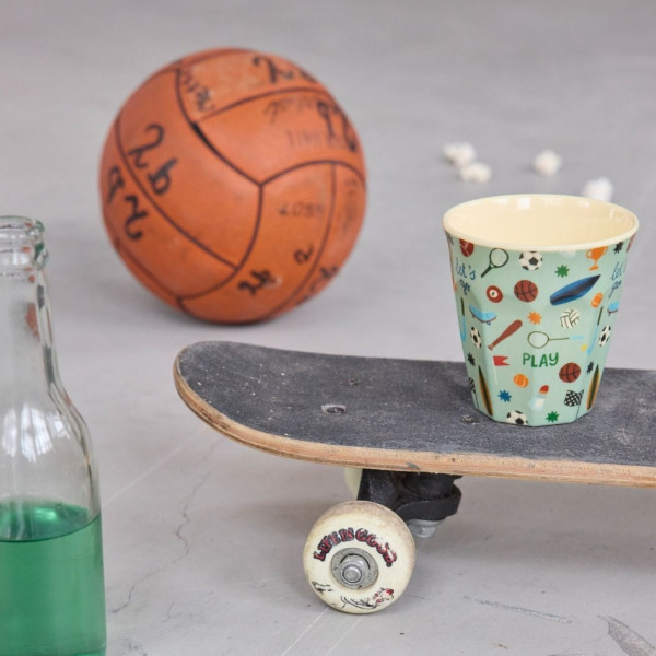 Verre moyen en mélamine - Sports