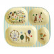 Assiette compartimentée mélamine - Fun fair mint