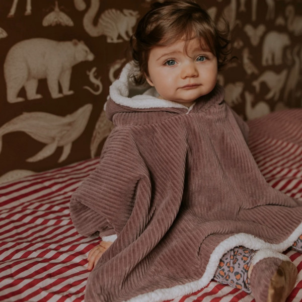 Poncho velours - Parme