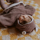 Poncho velours - Parme