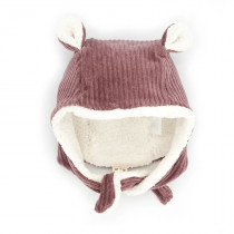 Bonnet polaire en velours - Parme