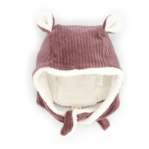Bonnet polaire en velours - Parme
