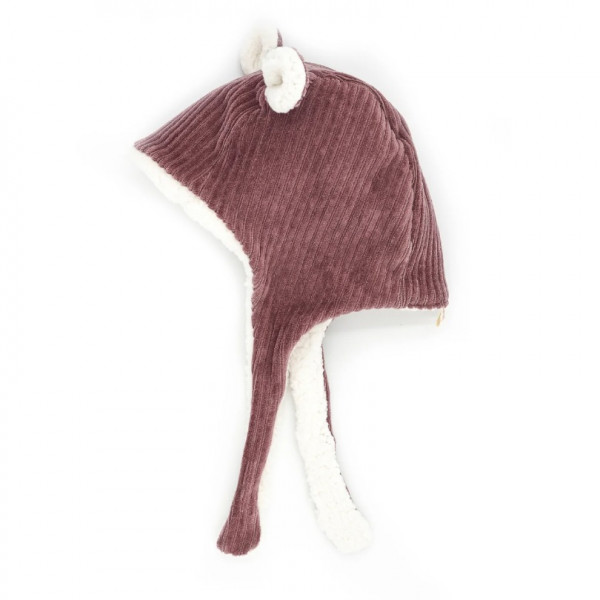 Bonnet polaire en velours - Parme