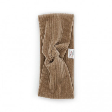 Bandeau polaire en velours - Taupe