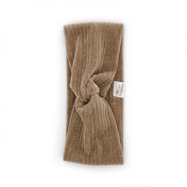 Bandeau polaire en velours - Taupe
