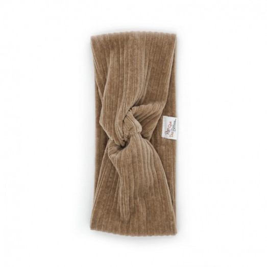 Bandeau polaire en velours - Taupe