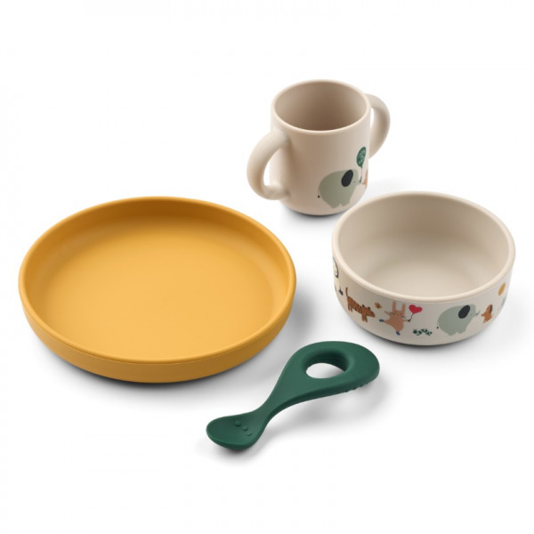 Set repas silicone Vivi - Around the world