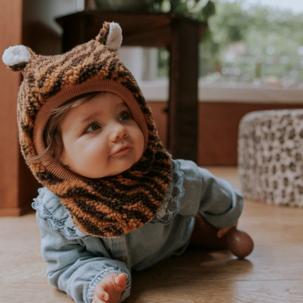 Cagoule en teddy - Tigre