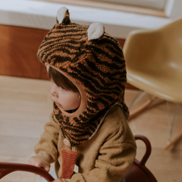 Cagoule en teddy - Tigre