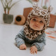 Cagoule en teddy - Léopard