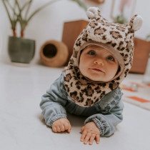 Cagoule en teddy - Léopard