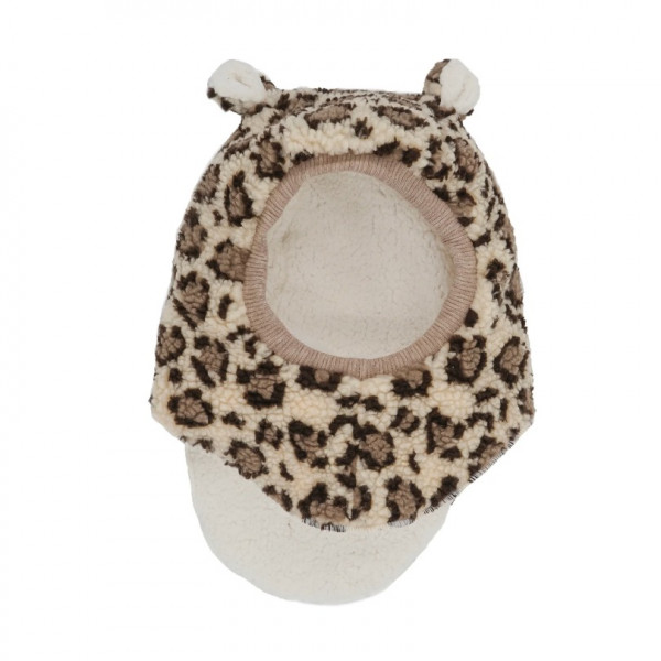 Cagoule en teddy - Léopard