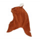 Cagoule polaire en velours - Paprika