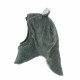 Cagoule polaire en velours - Vert kaki