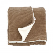 Couverture bébé en velours - Taupe