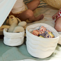 Set de 2 paniers de rangement Kiki - Mini check