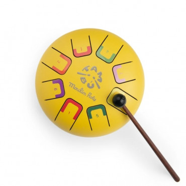 Petit tambour à languettes - Jaune