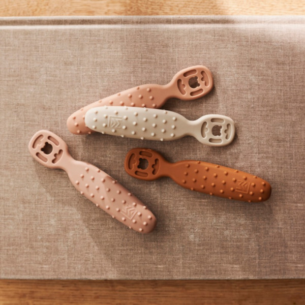 Lot de 4 cuillères d'apprentissages Caelia - Pale tuscany multi mix