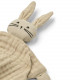 Doudou carré mini Amaya - Rabbit mist