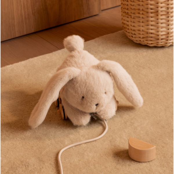 Lapin en peluche à tirer - Pera mist