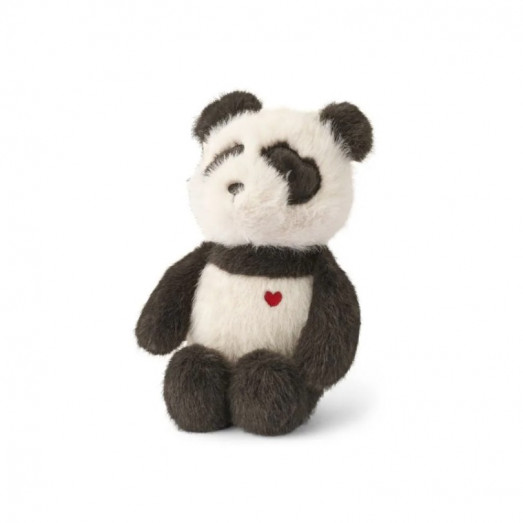 Hochet peluche Dania - Panda sandy dark grey