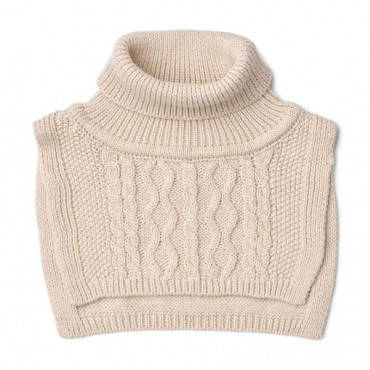 Cache-cou col roulé en tricot torsadé Meack - Sandy