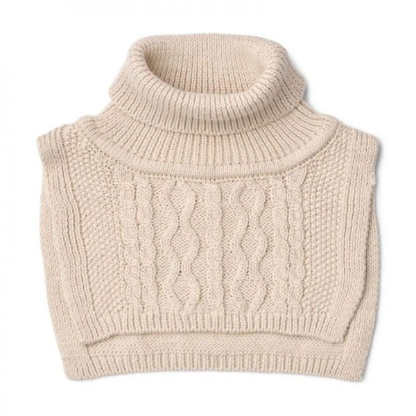 Cache-cou col roulé en tricot torsadé Meack - Sandy