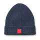 Bonnet en coton côtelé Ezra - Classic navy logo