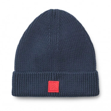 Bonnet en coton côtelé Ezra - Classic navy logo