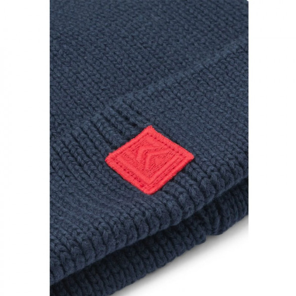 Bonnet en coton côtelé Ezra - Classic navy logo