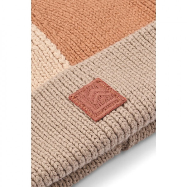 Bonnet en coton côtelé Ezra - Tuscany rose multi mix