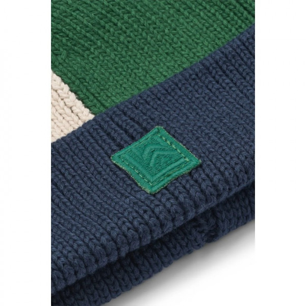 Bonnet en coton côtelé Ezra - Classy navy multi mix