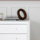 Commode 3 tiroirs Wood - Blanc et chêne