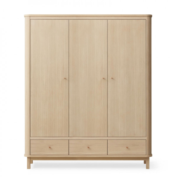 Armoire Wood 3 portes - Chêne