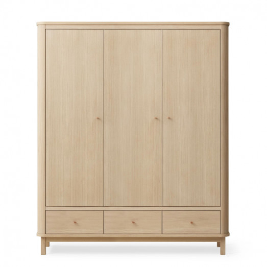 Armoire Wood 3 portes - Chêne