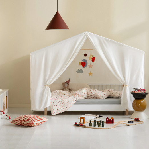 Ciel de lit pour lit cabane Wood Original - Tente blanche