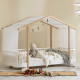 Ciel de lit pour lit cabane Wood Original - Voile blanche