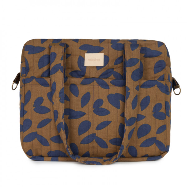 Sac à langer imperméable Hyde park - Blue leaves