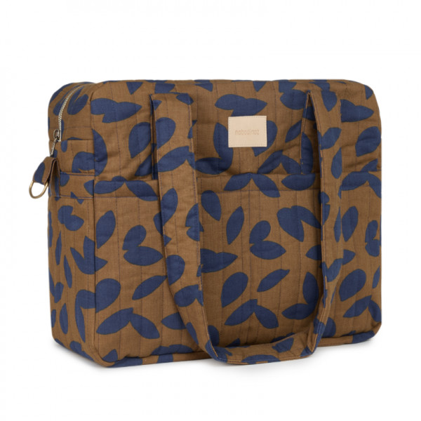 Sac à langer imperméable Hyde park - Blue leaves