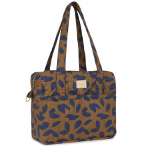 Sac à langer imperméable Hyde Park - Blue leaves