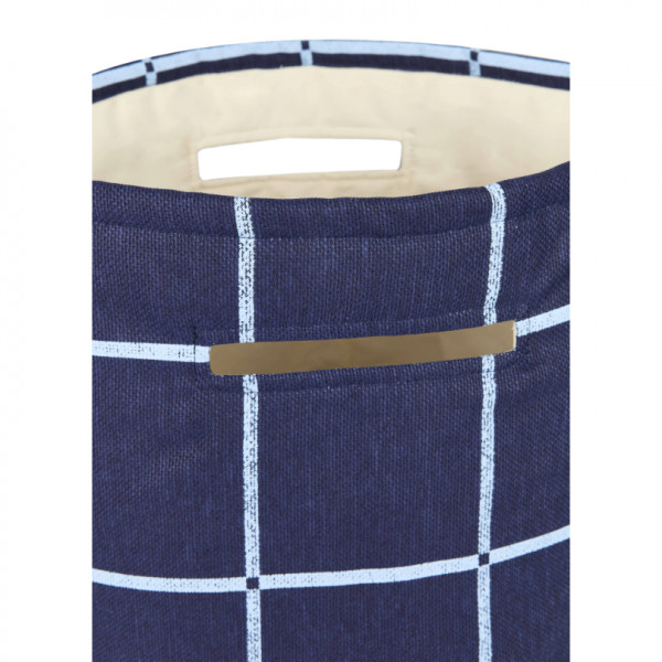 Panier de rangement Vibes - Navy blue windowpane