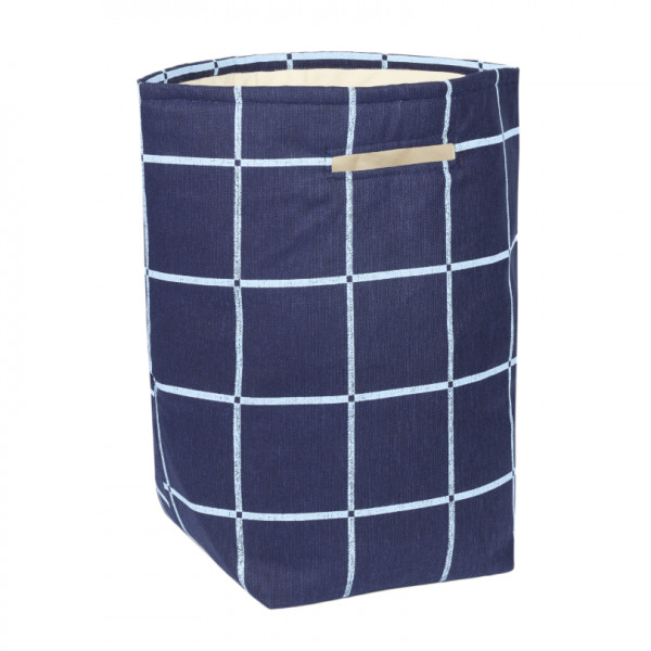 Panier de rangement Vibes - Navy blue windowpane