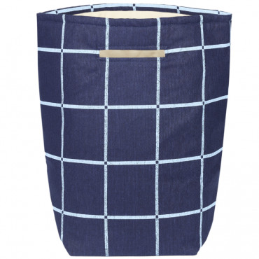 Panier de rangement Vibes - Navy blue windowpane