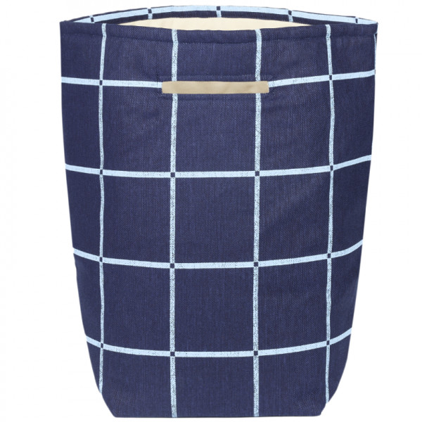 Panier de rangement Vibes - Navy blue windowpane