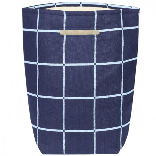 Panier de rangement Vibes - Navy blue windowpane