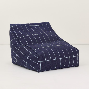 Pouf fauteuil Vibes - Bleu marine
